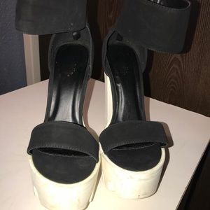 Charlotte Russe Black Dolly Wedges